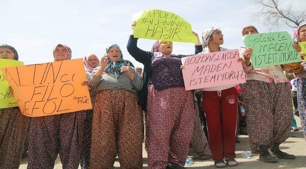 Altın Madenine Geçit Yok