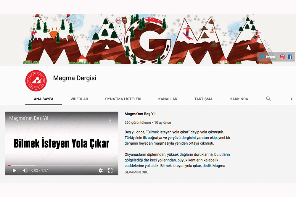 Magma Bahçesi YouTube’da