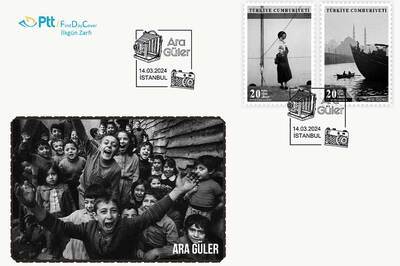 PTT'den Ara Güler İçin Anma Pulu ve zarfı